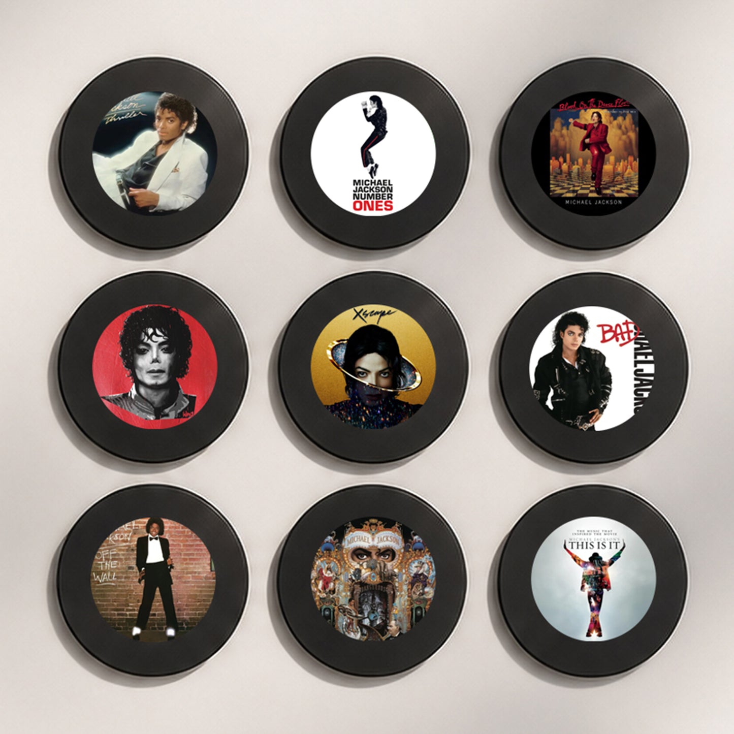 Michael Jackson inspired 9 collectible discs for Vinya Aura