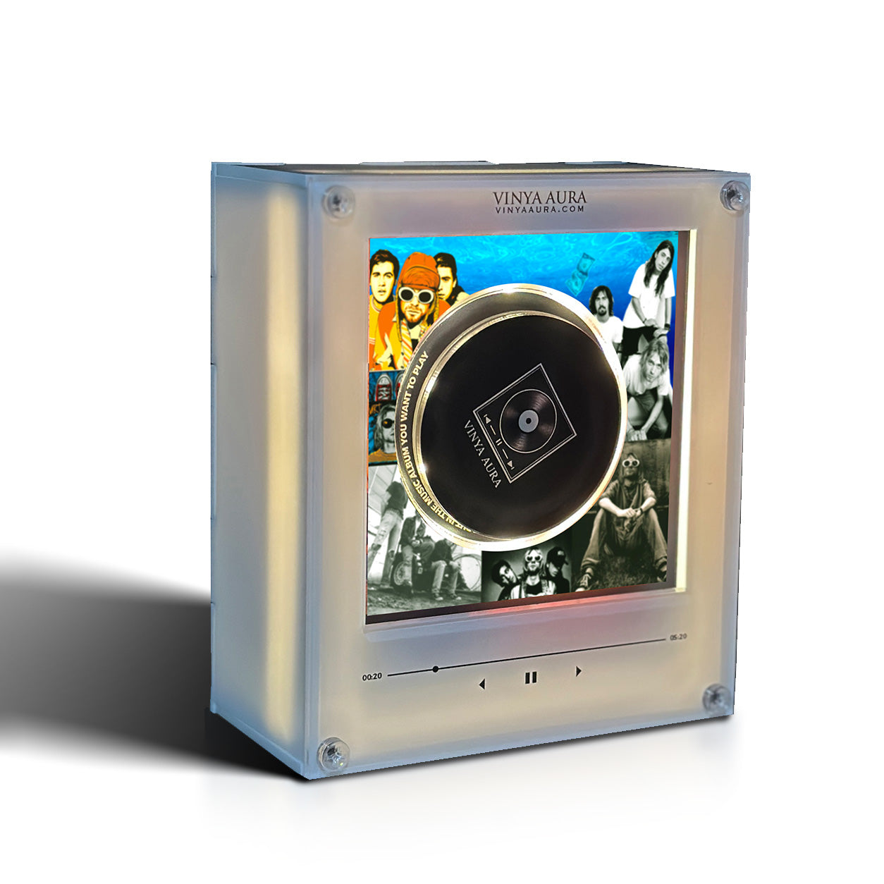 Nirvana Inspired Mini Vinyl Player Set | Vinya Aura