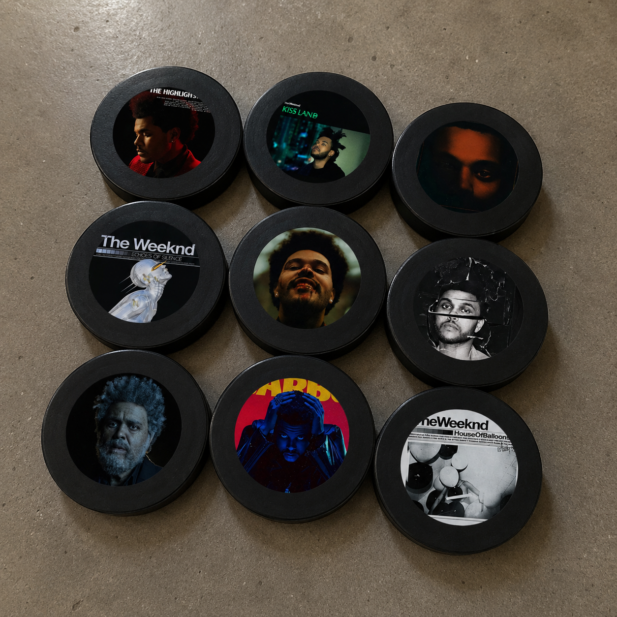 The Weeknd inspired 9 collectible discs for Vinya Aura